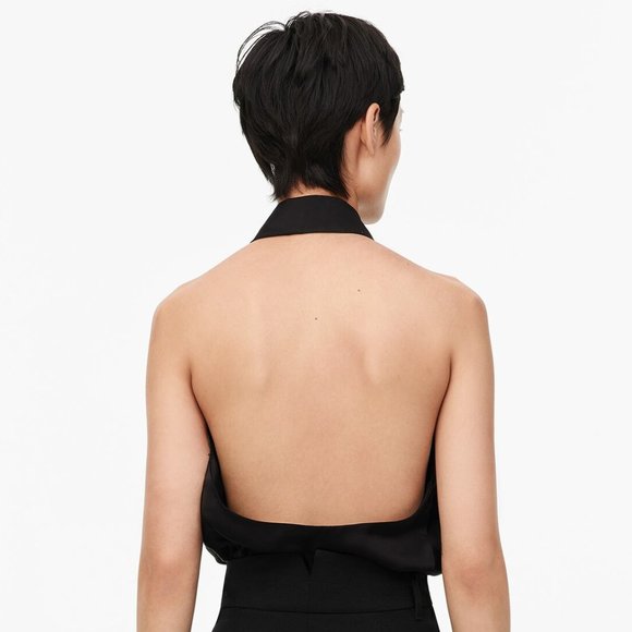 Zara, NWT, Halter Top with lapel collar, S - Picture 5 of 5